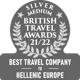  Silver British travel awards 2021/22